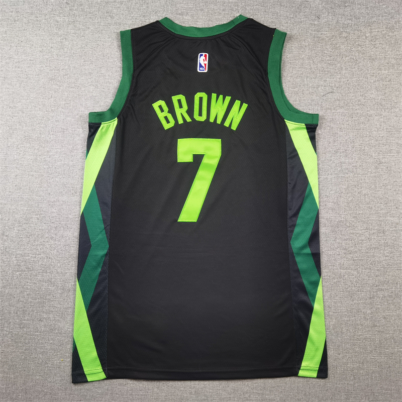 Men Boston Celtics #7 Brown black 2024  2025 NBA jersey->boston celtics->NBA Jersey